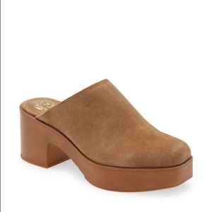 Vince Camuto Rimindel Suede Clog Mule Platform